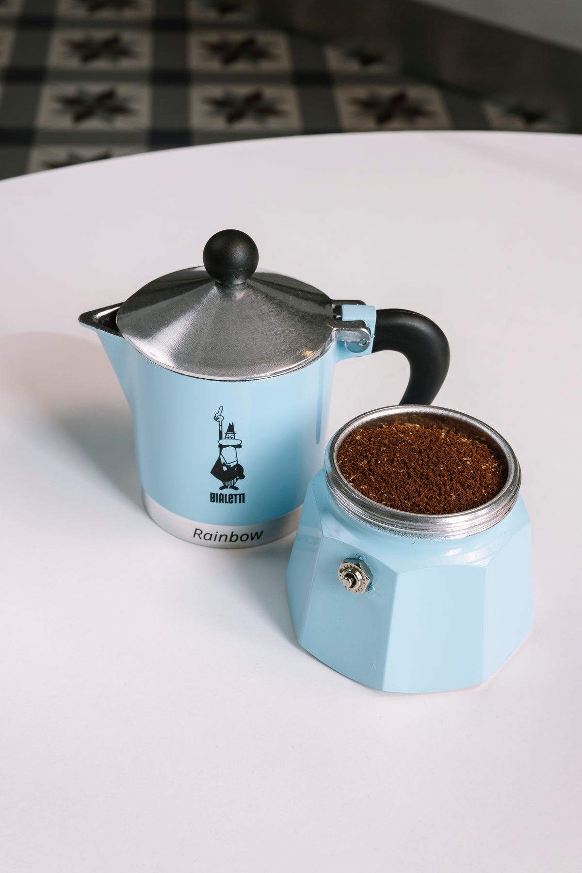 Bialetti Rainbow 3 Tazas – Vista superior | Mula Andina Café