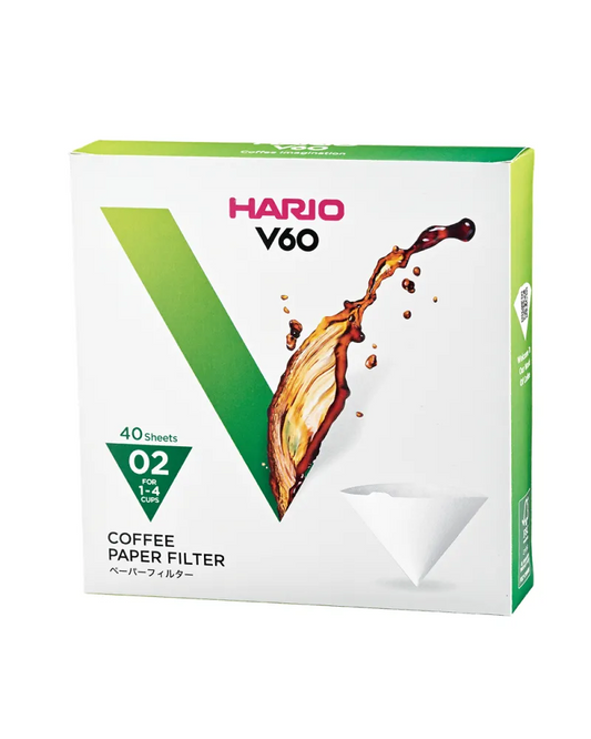 Filtros de Papel Hario V60 02 Blanco — Original Japón
