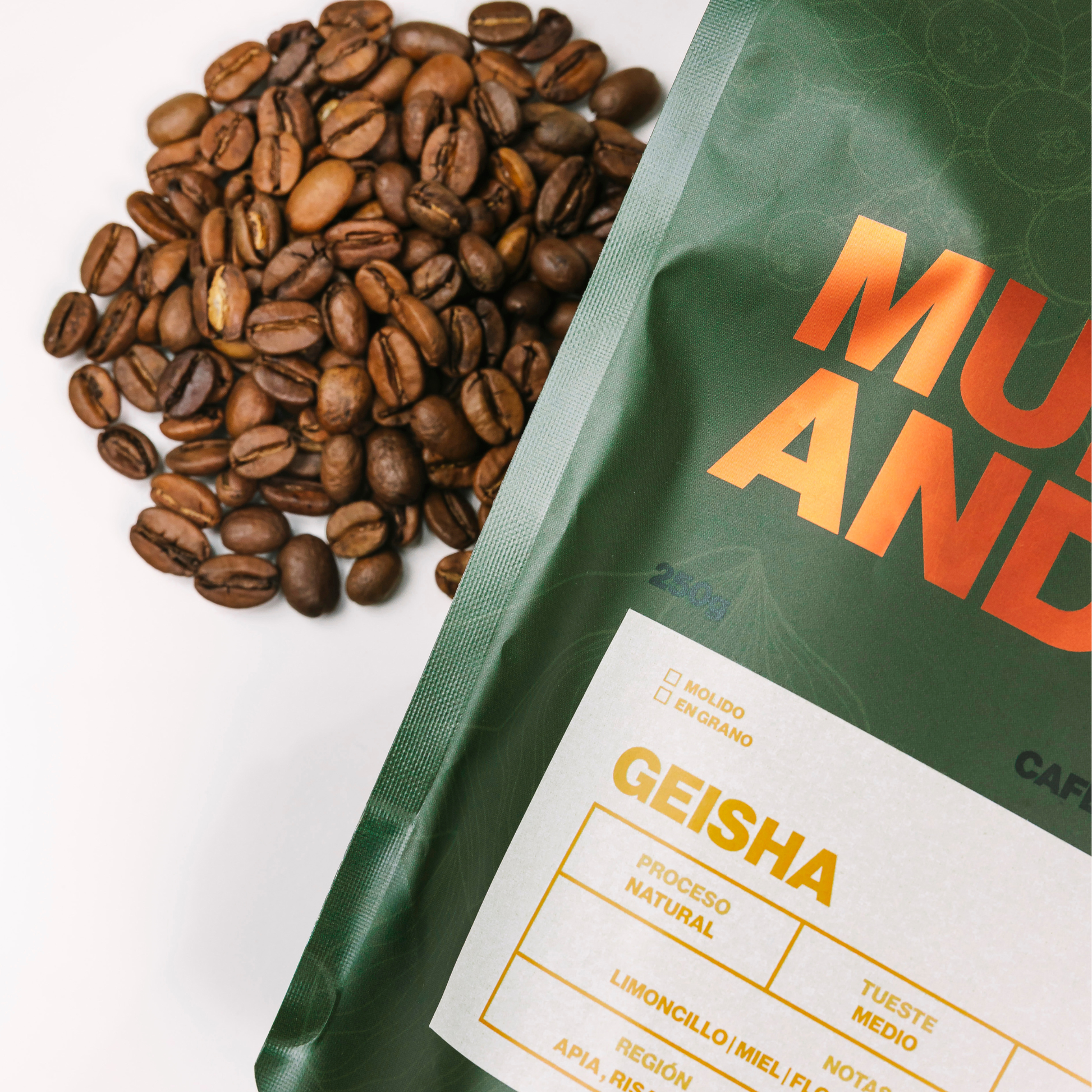 Café Geisha Colombia – Bolsa 250g notas florales y limoncillo | Mula Andina Café