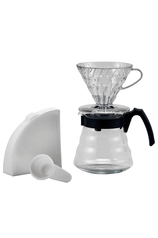 Hario Kit V60 Jarra y Dripper Negro