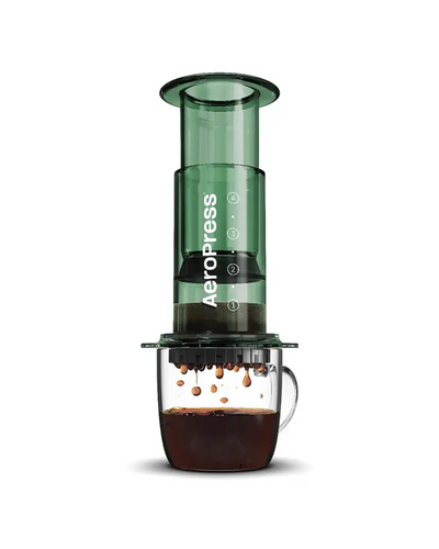 AEROPRESS CLEAR GREEN COFFEE PRESS