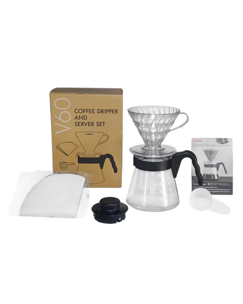 Set Hario V60 Simply Clear – Componentes del kit de iniciación | Mula Andina Café