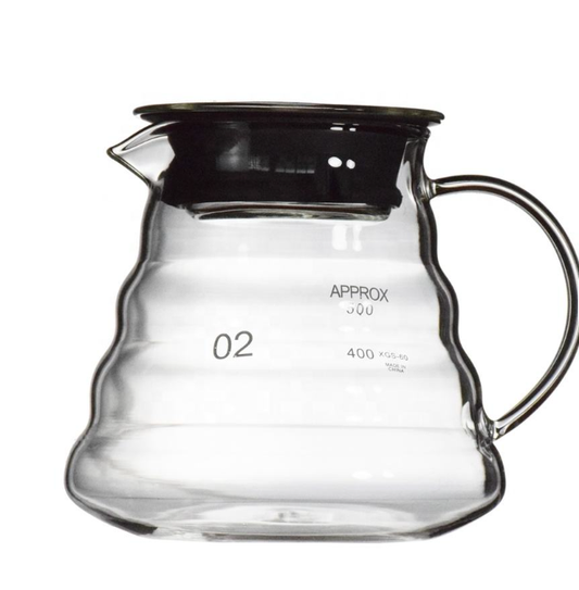 Jarra Servidora V60 Vidrio 600ml | Servidor de Café – Mula Andina Café