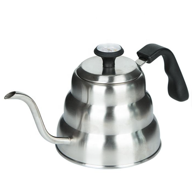Hervidor Cuello de Cisne con Termómetro | Precisión para Café Especialidad – Mula Andina
