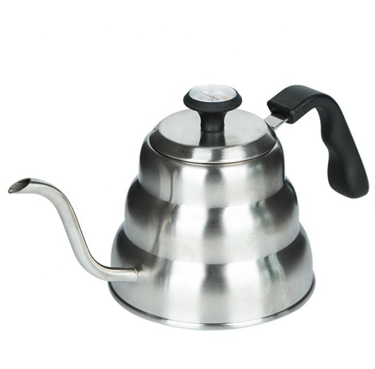 Hervidor Cuello de Cisne con Termómetro | Precisión para Café Especialidad – Mula Andina