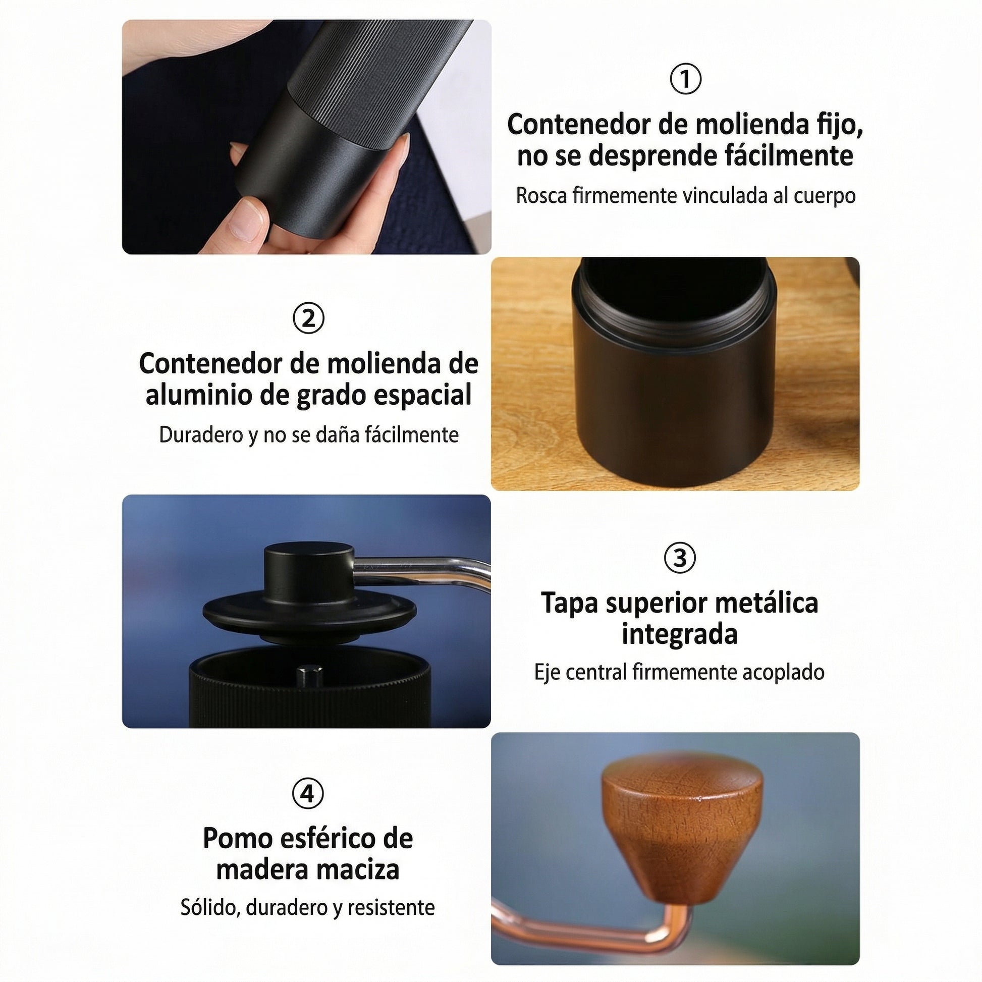 Molinillo Manual G1 – Café recién molido aroma y textura | Mula Andina Café