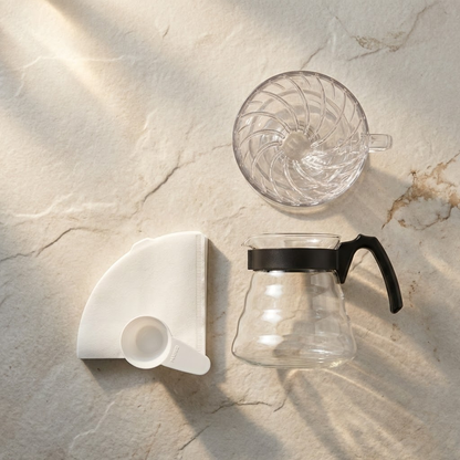 Hario Kit V60 Jarra y Dripper Negro